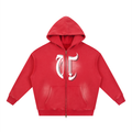 Sunfade Two-way Zipper Boxy Fleece Hoodie