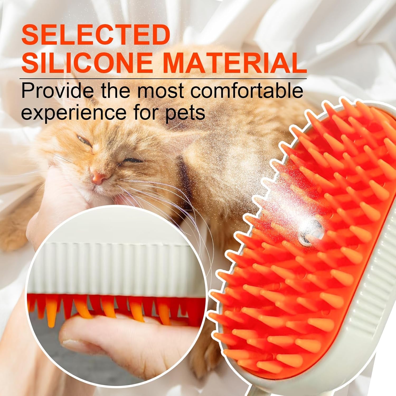 4-In-1 Steam Brush for Dogs & Cats - Pet Grooming Brush with Steam, Deshedding, Bath Spray & Massage, Professional Grooming Tool for Indoor Cats and Long/Short Hair Pets​​ (Green)