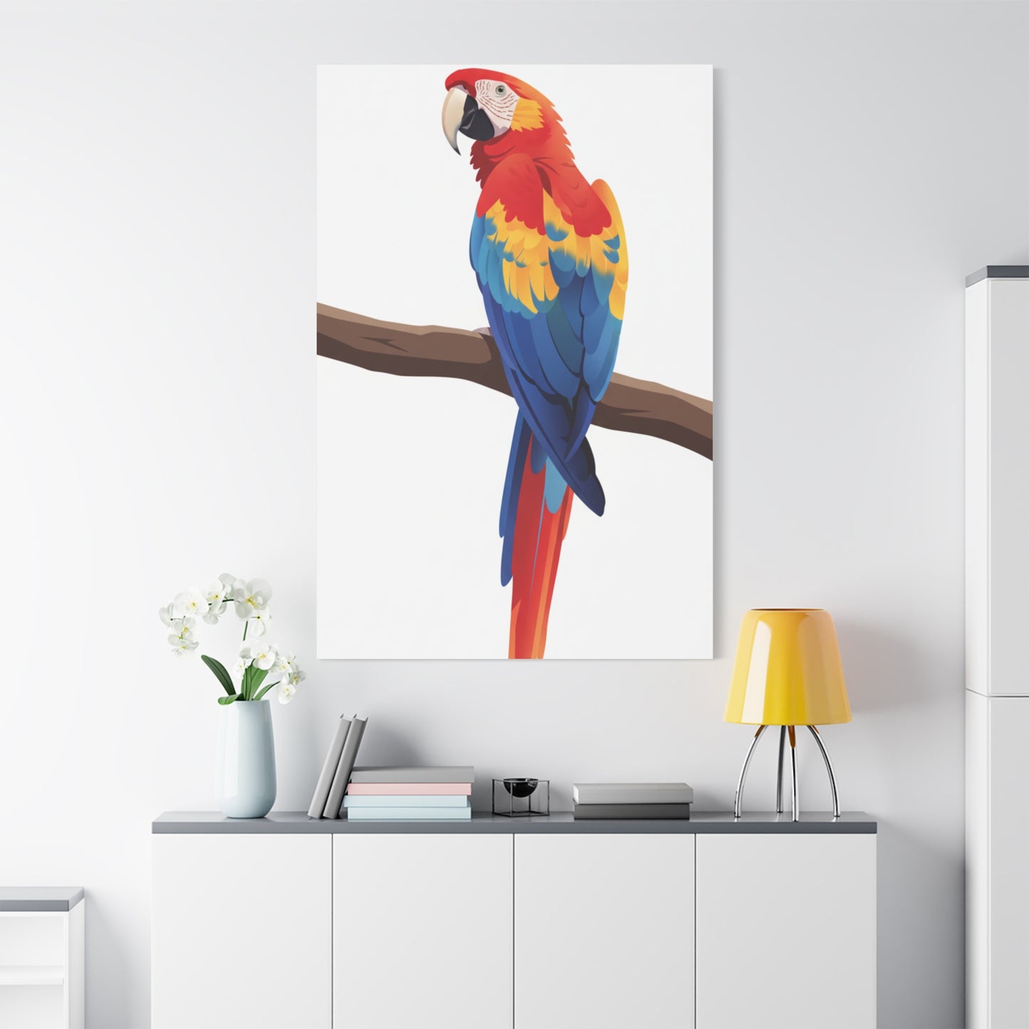 Parrot Matte Canvas, Stretched, 1.25"