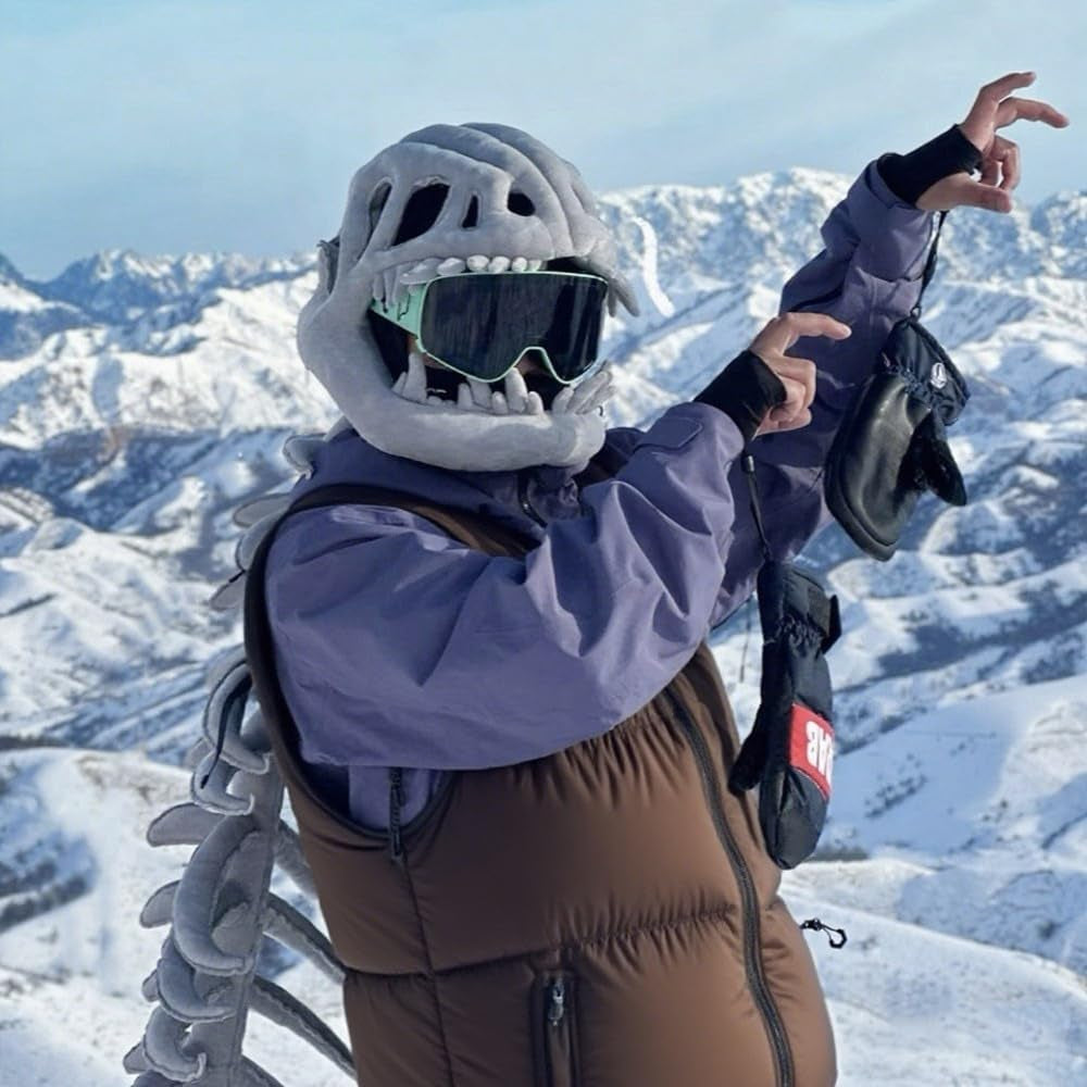 Dinosaur Skeleton Costume Set Funny Skull Dress up Animal Costume Theme Party Halloween Cosplay for Adult