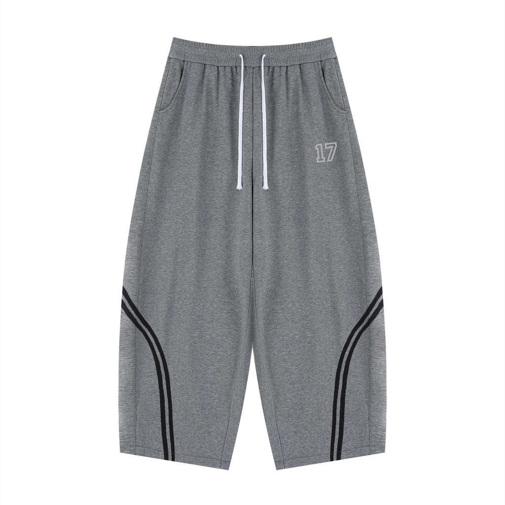 Unisex Wide Leg Piping Sweatpants