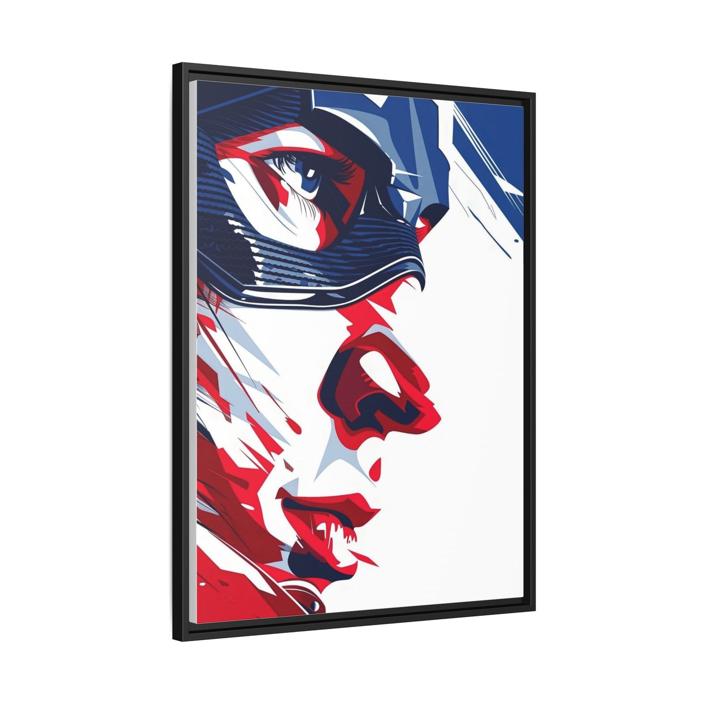 Superhero Matte Canvas, Framed (Multi-color)