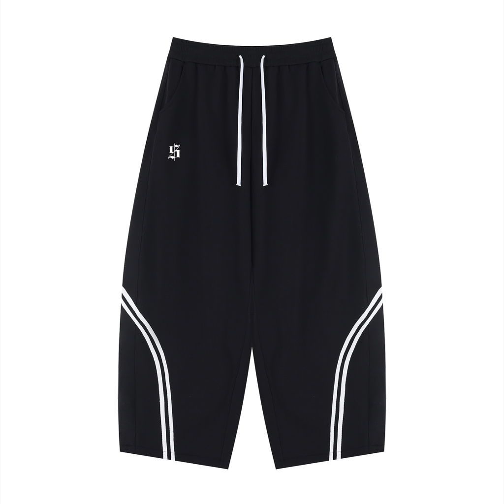 Unisex Wide Leg Piping Sweatpants