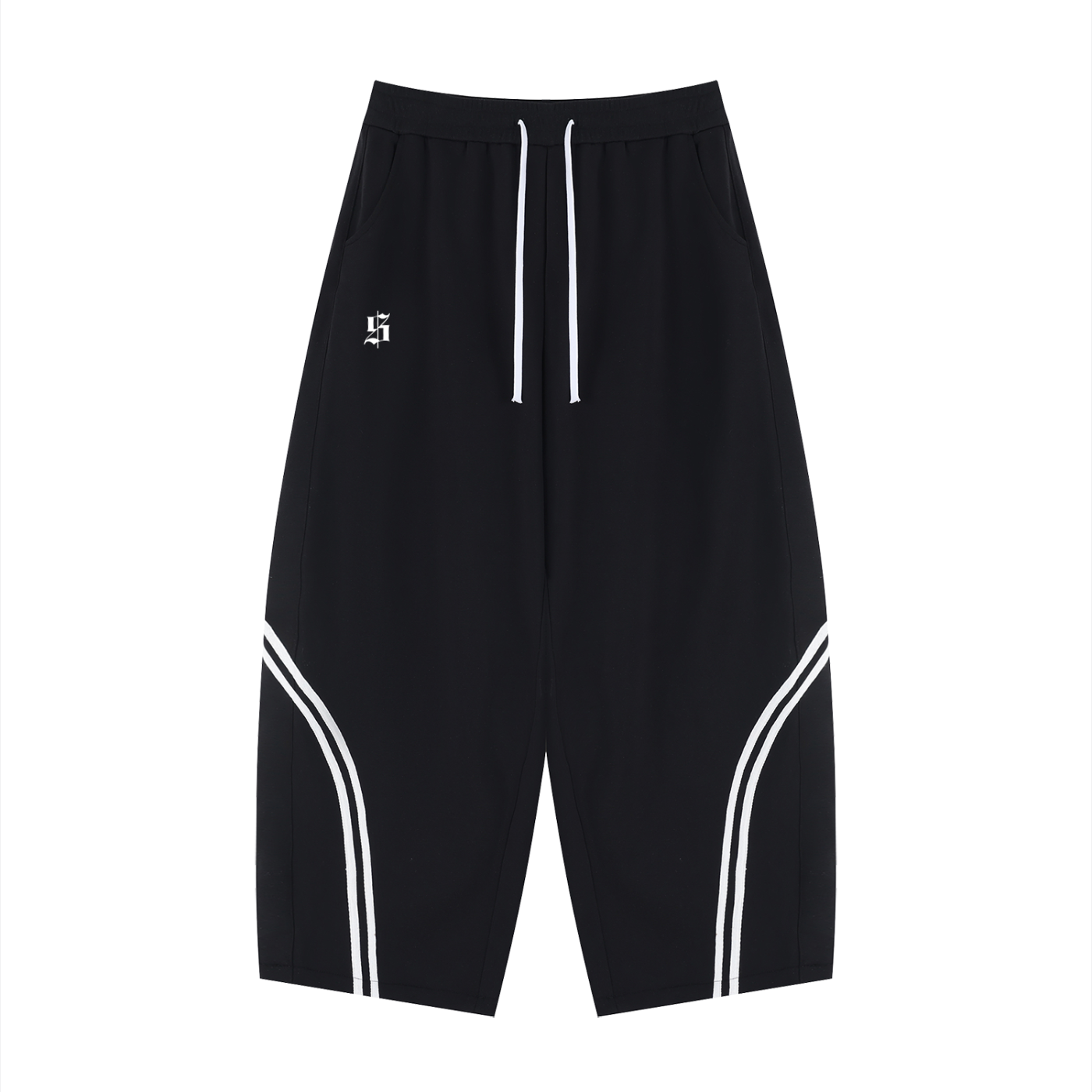 Unisex Wide Leg Piping Sweatpants