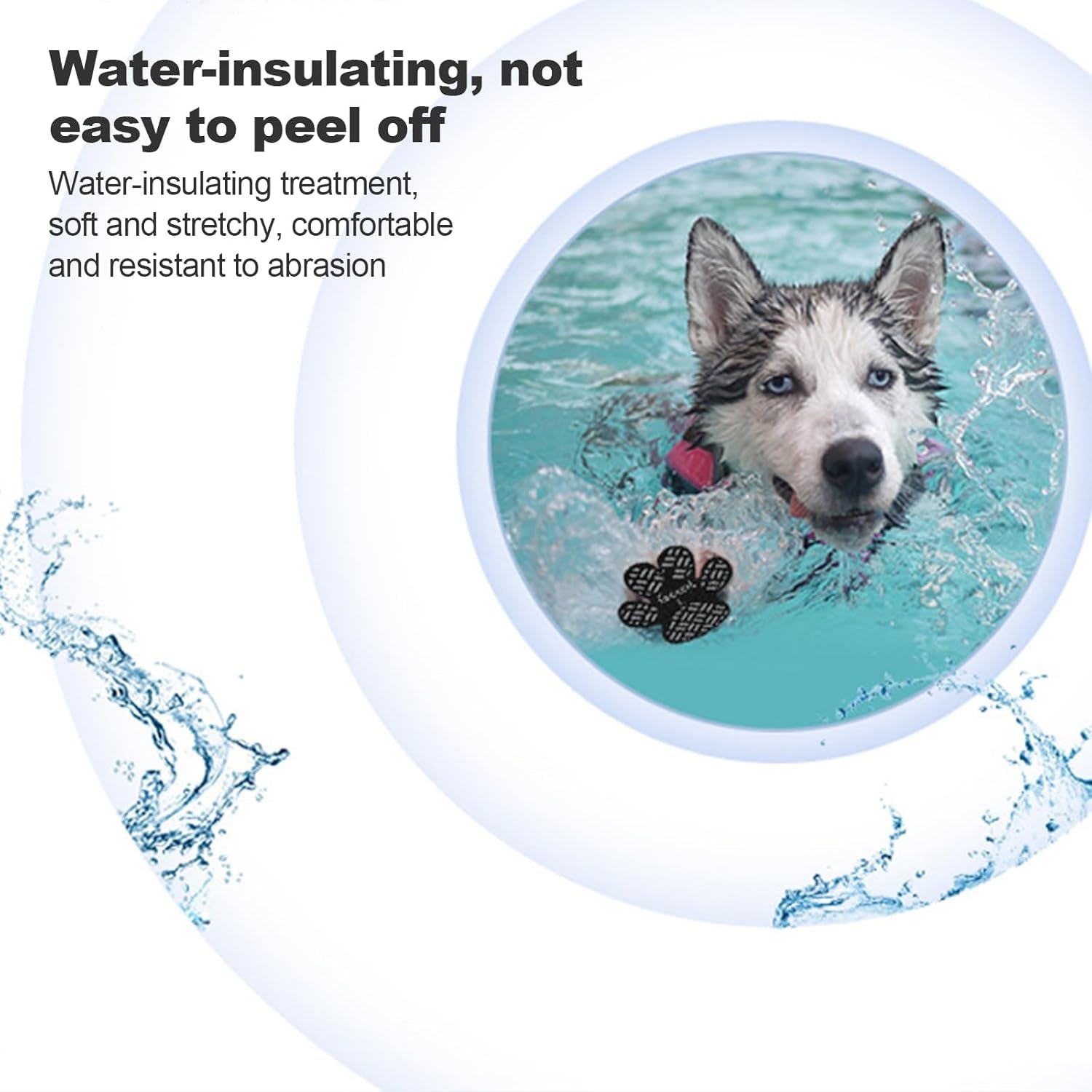 Paw Protection Anti-Slip Handle Prevents Your Dog from Slipping on Hardwood Floors,Perfect for Hot Roads,Disposable Self Adhesive Dog Shoes Boots Socks Replacement 12Pcs (S)