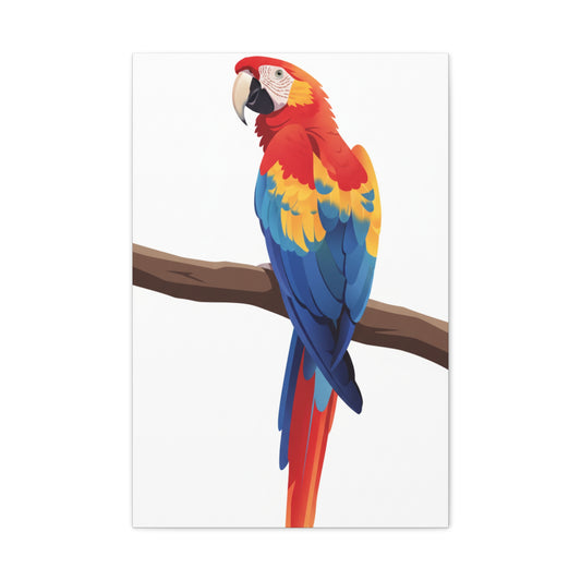 Parrot Matte Canvas, Stretched, 1.25"