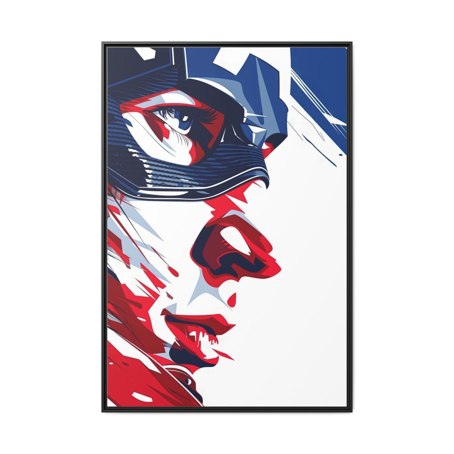 Superhero Matte Canvas, Framed (Multi-color)