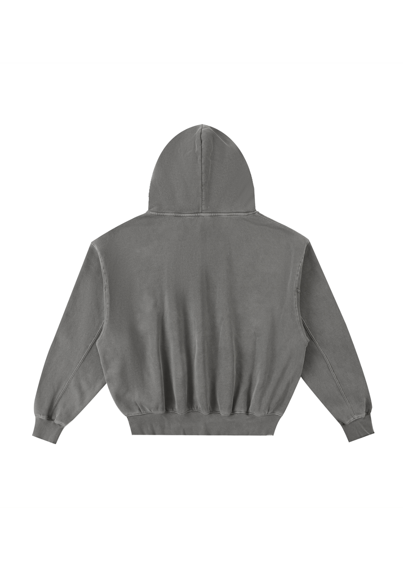 Frayed Enzyme Washed Fleece Hoodie