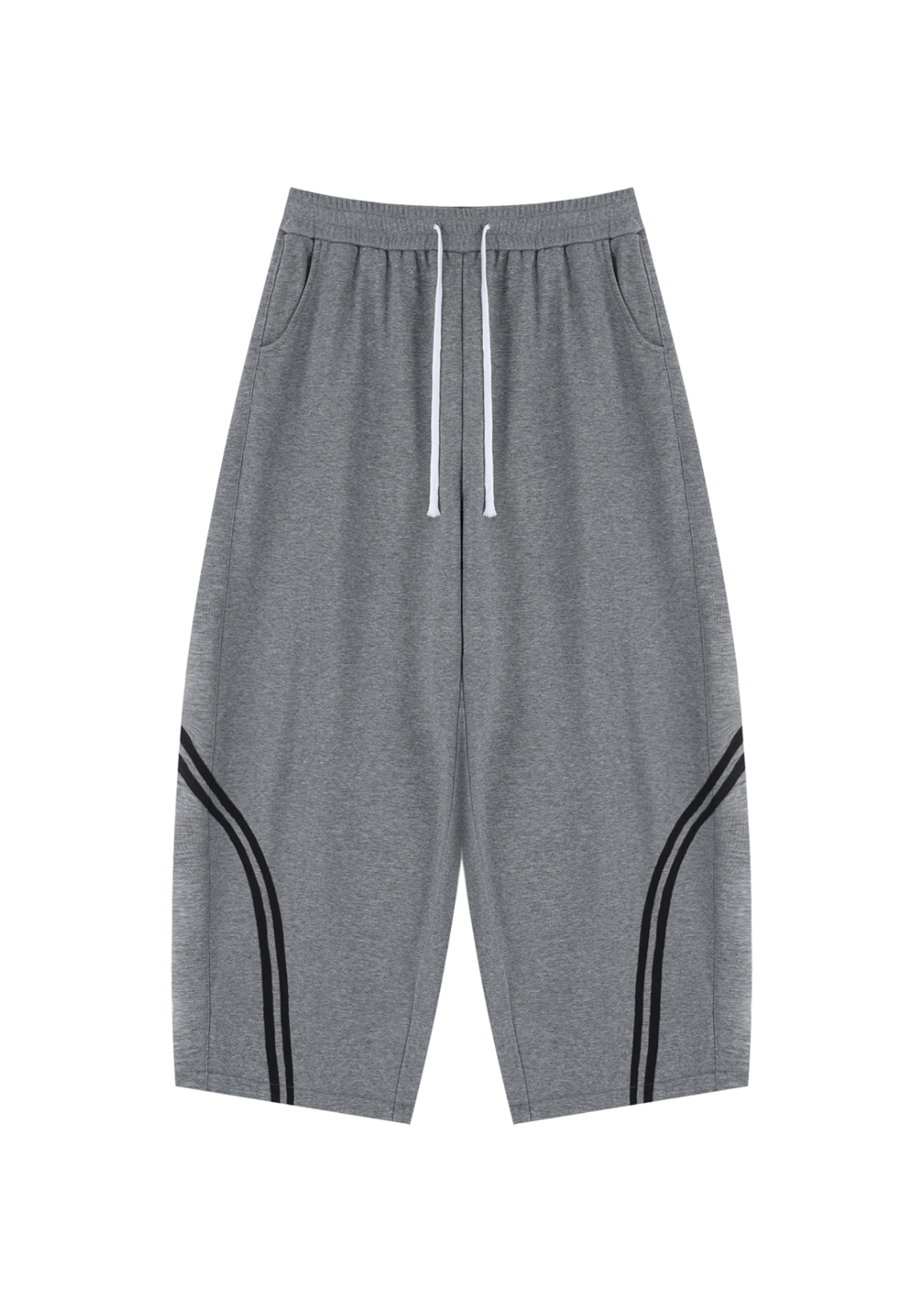 WIDE LEG PIPING SWEATPANTS