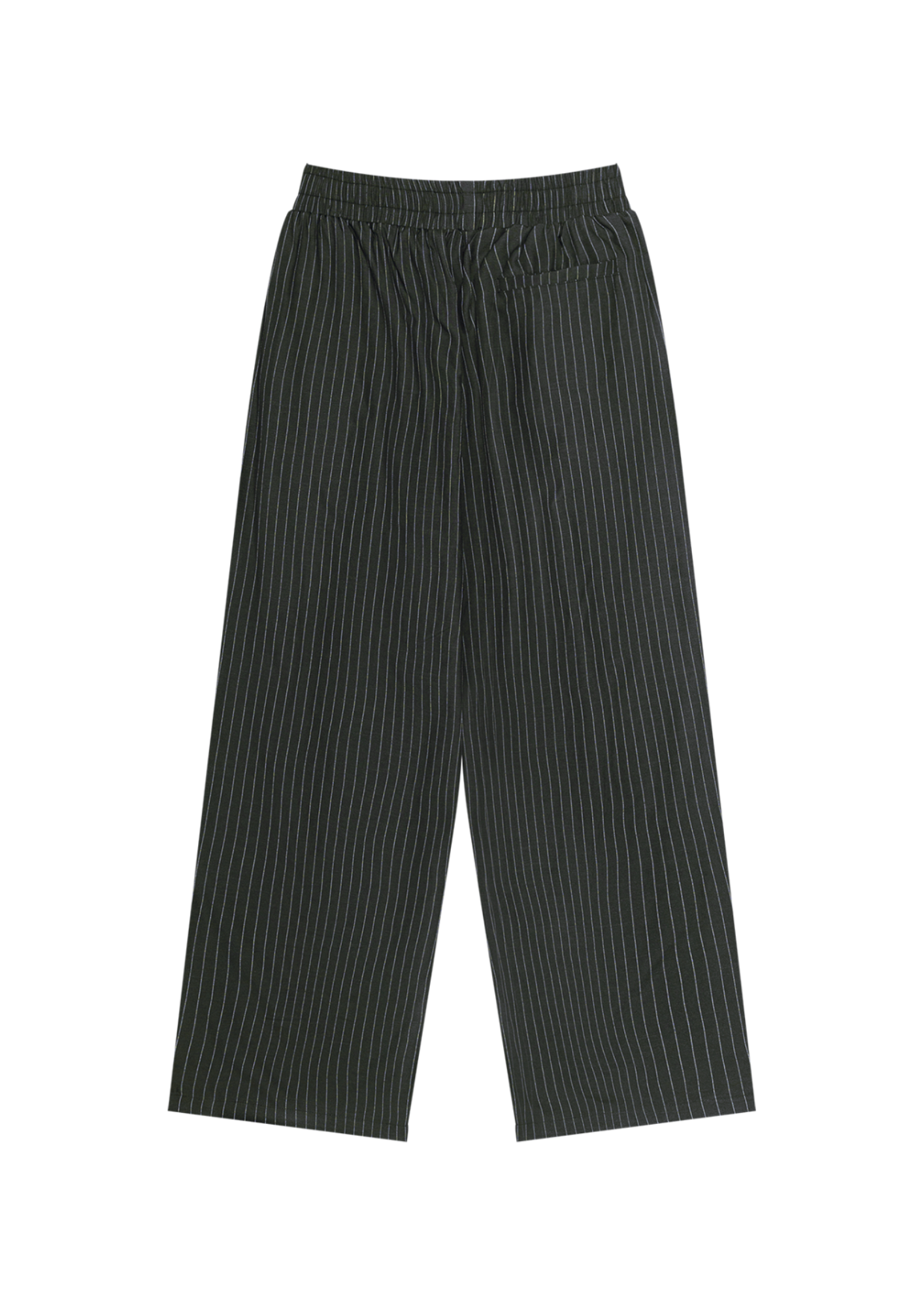 STRIPED PLEATED PANTS