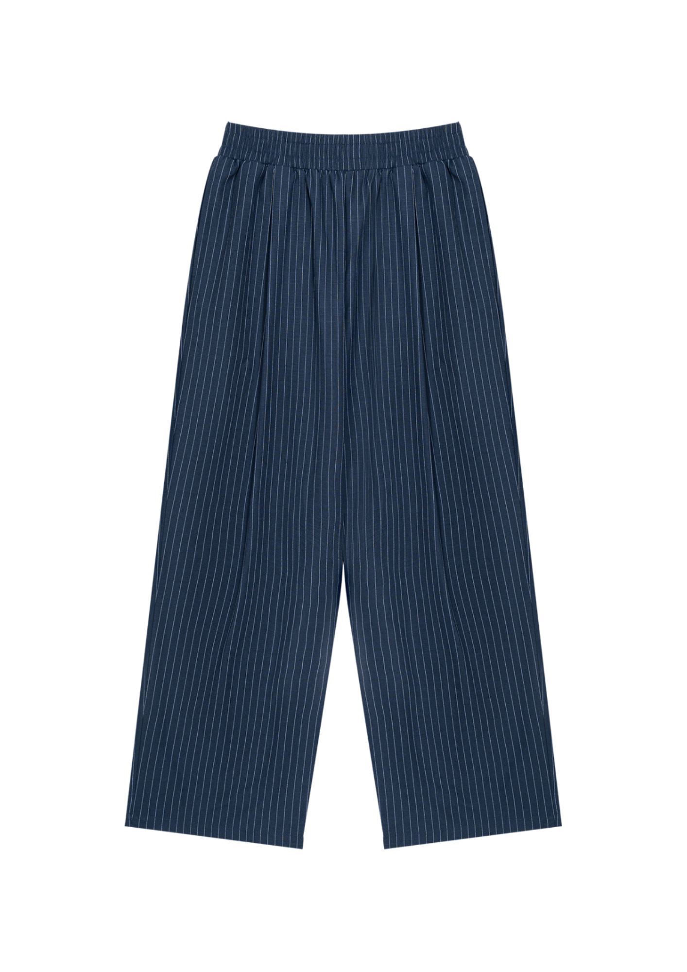 STRIPED PLEATED PANTS