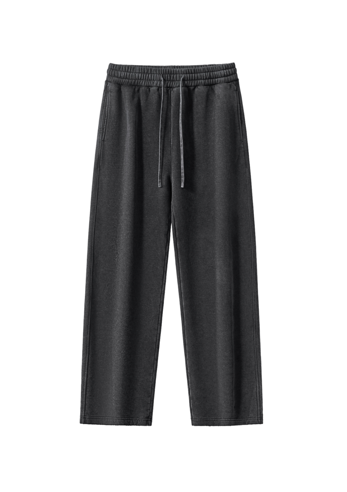 Frayed Enzyme Washed Fleece Sweatpants