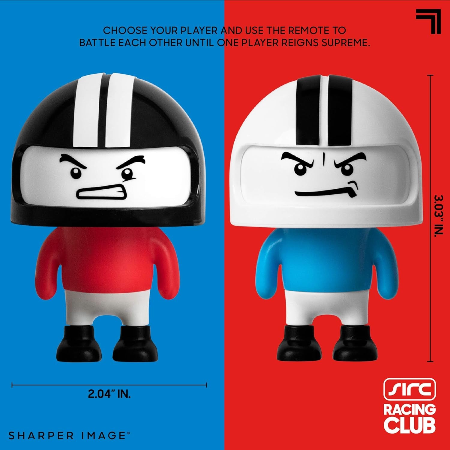 Road Rage Remote Control Cars, Mini RC Speed Ejector Bumper Cars, 2 Player Head to Head Battle Game with Ejecting Drivers, Sounds & Lights, Fun Indoor Kids Toys for Ages 6 and Up