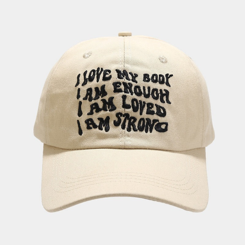 Fashion Baseball Cap For Women In Four Seasons Outdoor Casual Peaked Cap Face-looking Small Embroidered Letters Big Head Circumference Hat Men