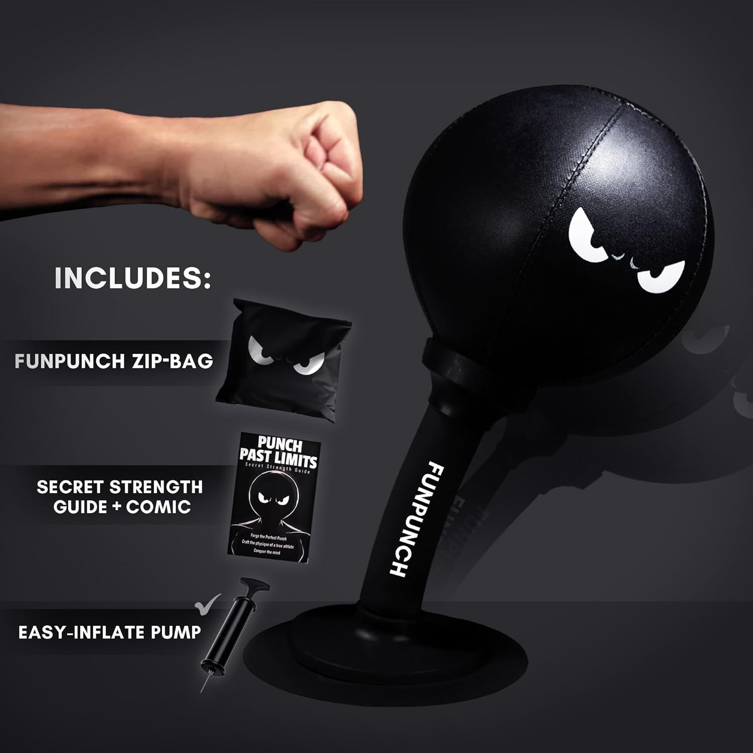Rage Bag, Desktop Punching Bag | Desk Punching Bag Stress Relief, Fun Punch Rage Bag by Fun Punch Punching Bags