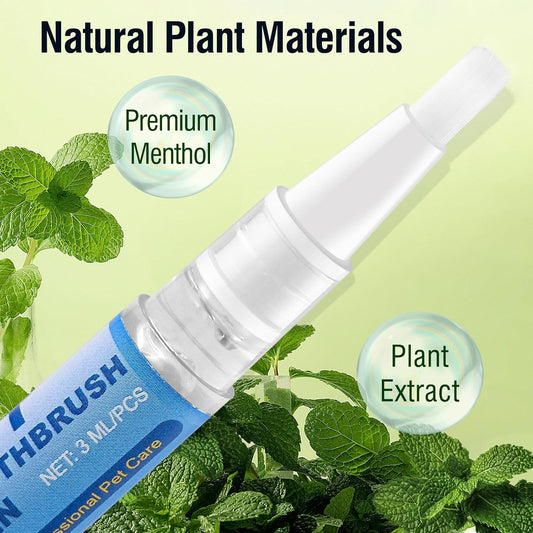 3PCS Pet Toothbrush Pen,Teeth Brightening Pen for Dog-Pet Dog/Cat Teeth Cleaning Pen for Dental Care,Dogs Cats Natural Plants Tartar Remover Tool