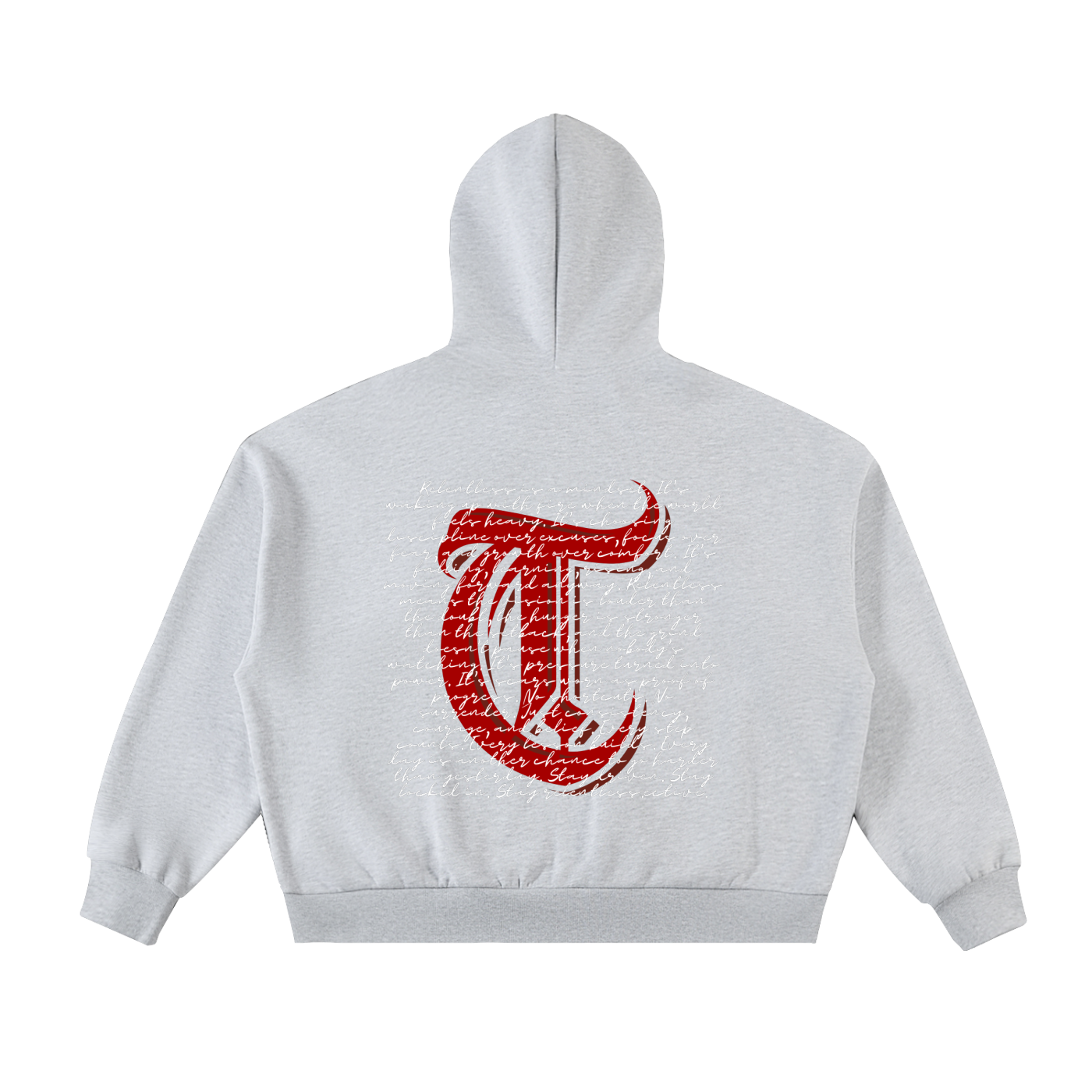 Fleeced Full-Zip Boxy Hoodie