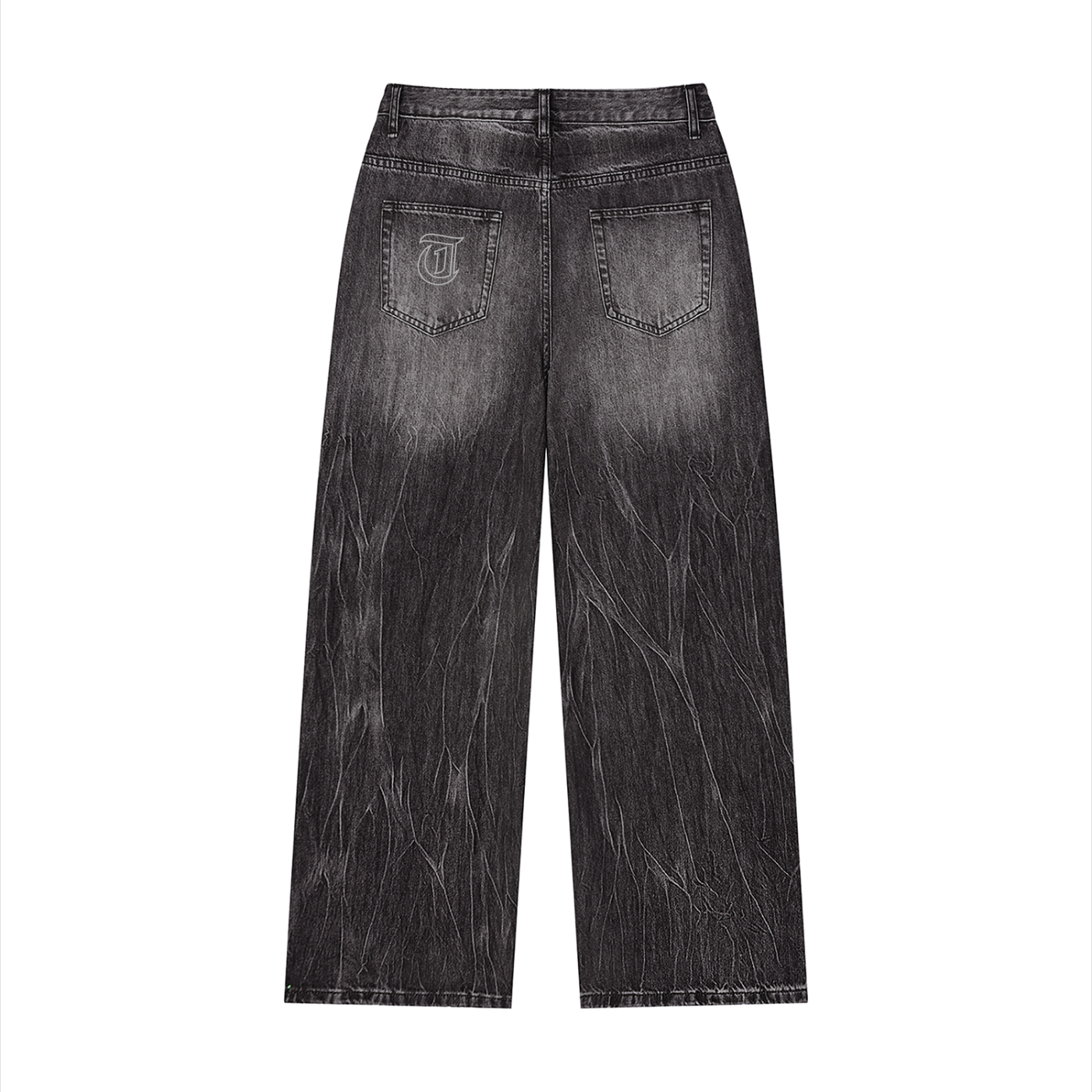 Men’s Vintage Wash Wide Leg Jeans