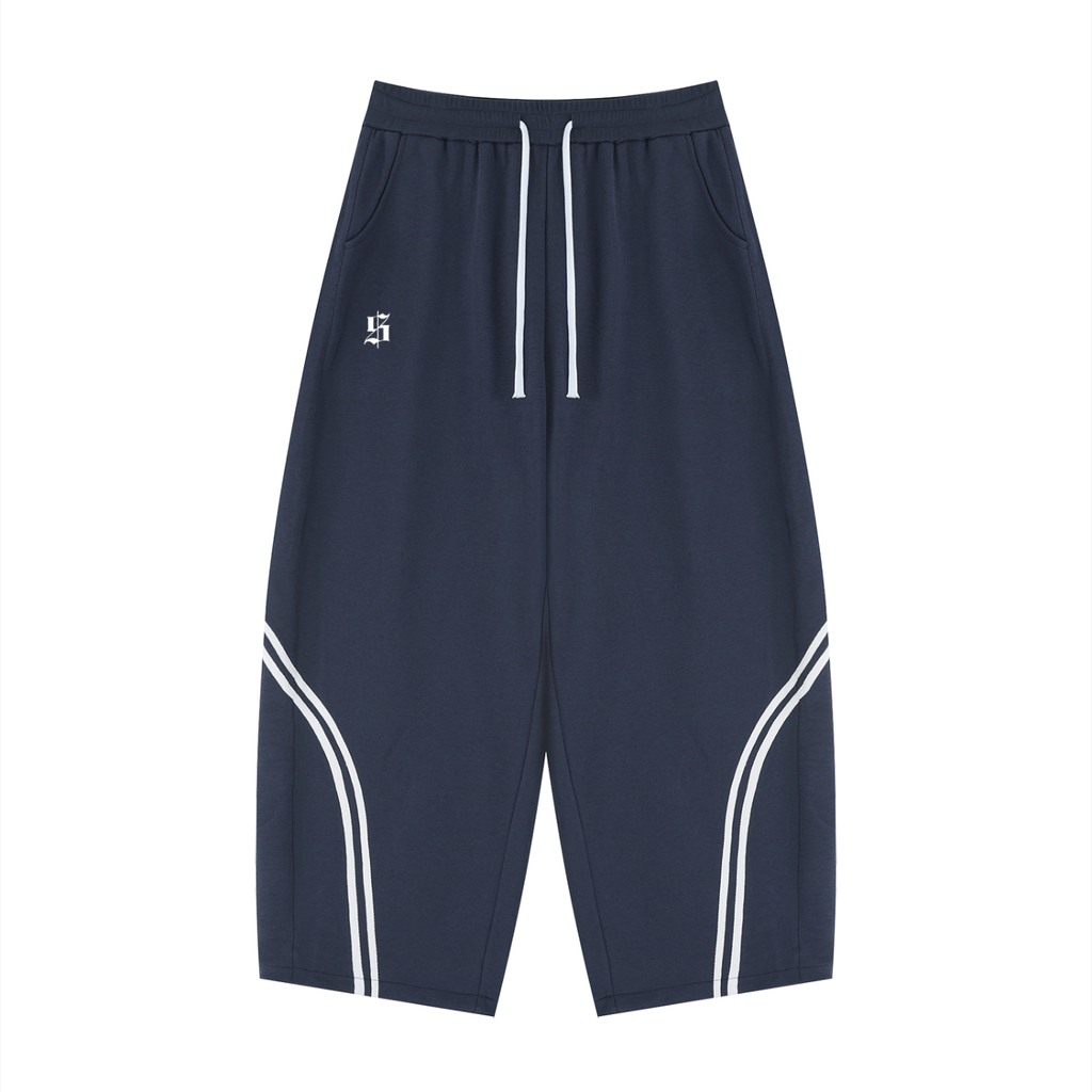 Unisex Wide Leg Piping Sweatpants