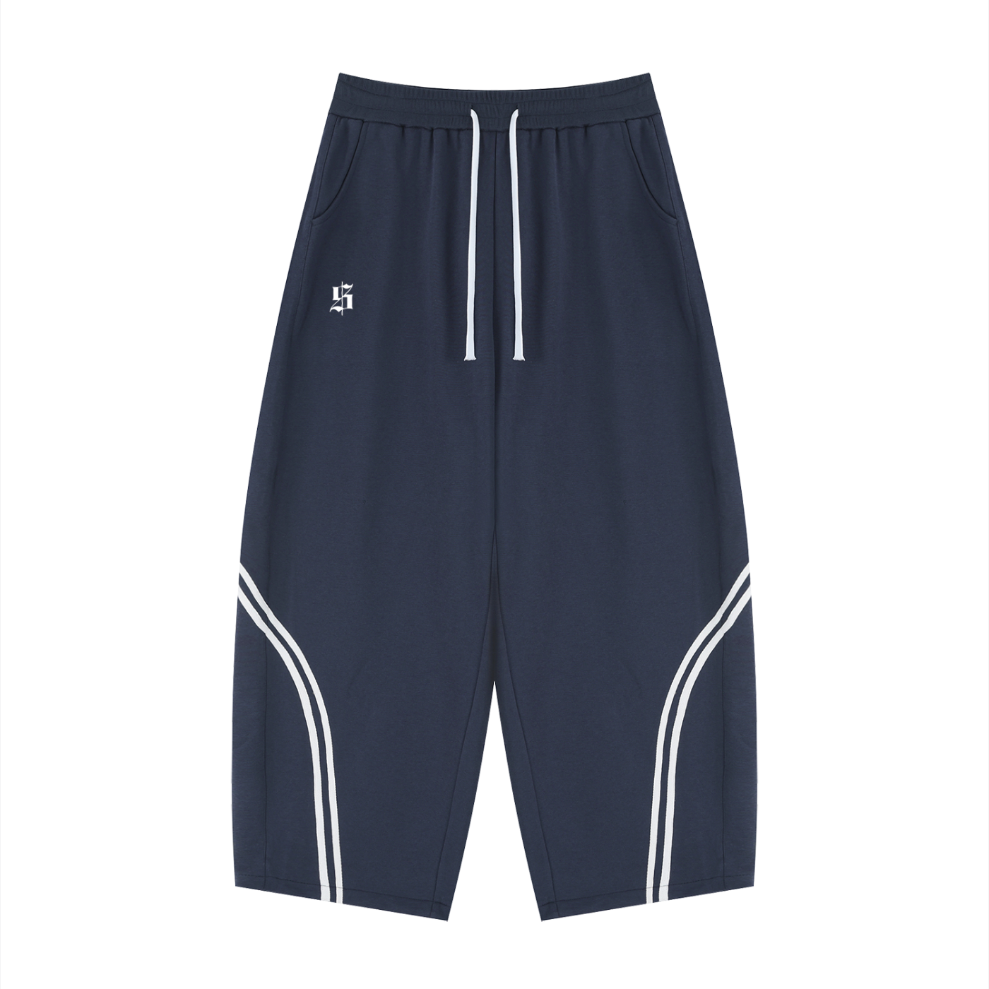 Unisex Wide Leg Piping Sweatpants