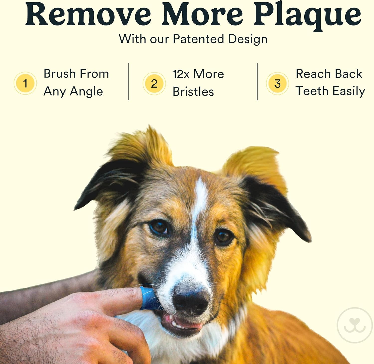 Dog Toothbrush, 360 Degree Pet Tooth Brushing Kit, Cat Toothbrush, Canine Dental Care & Teeth Cleaning Kit, Pet Finger Tooth Brush, Use with Dog Toothpaste, 16-Pack Blue