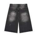 Men’s Vintage Wash Wide Leg Denim Shorts